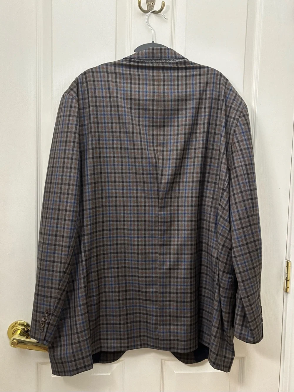 Daniel Cremieux Brown & Blue Plaid Sport Coat
